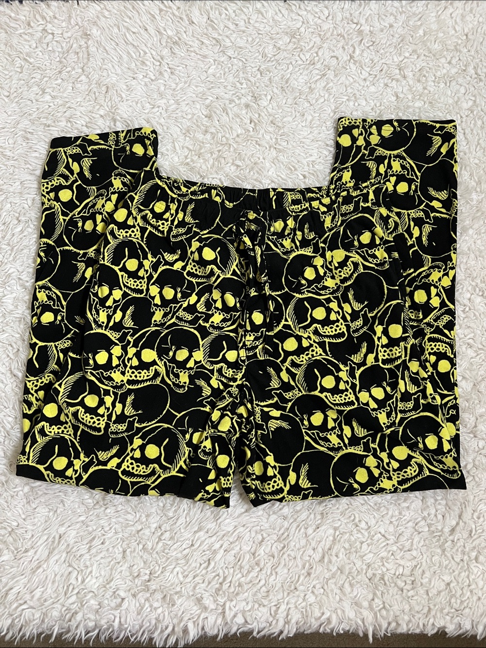 No Boundaries Pajama Pants Skull Print Mens Loungewear